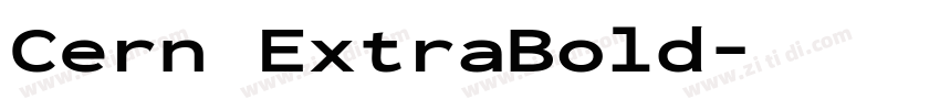 Cern ExtraBold字体转换
